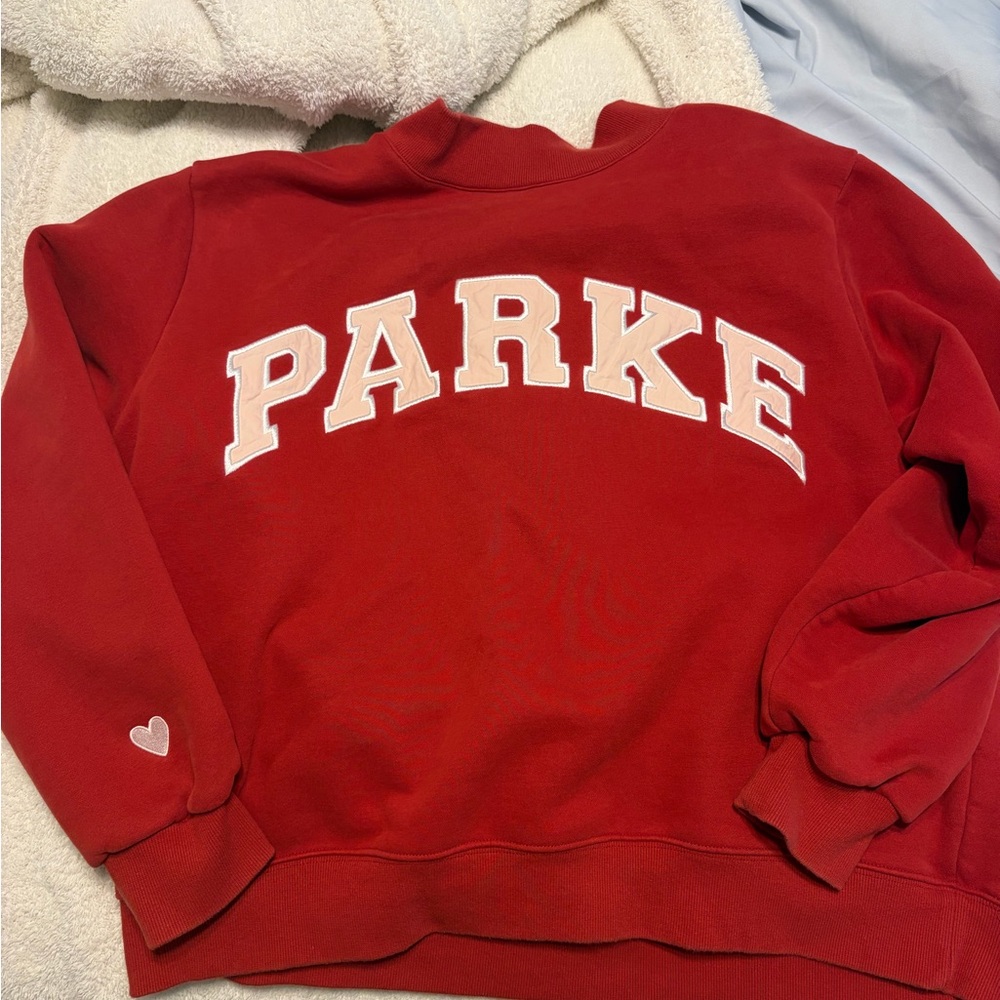 Parke Red Mockneck Sweatshirt - Women's